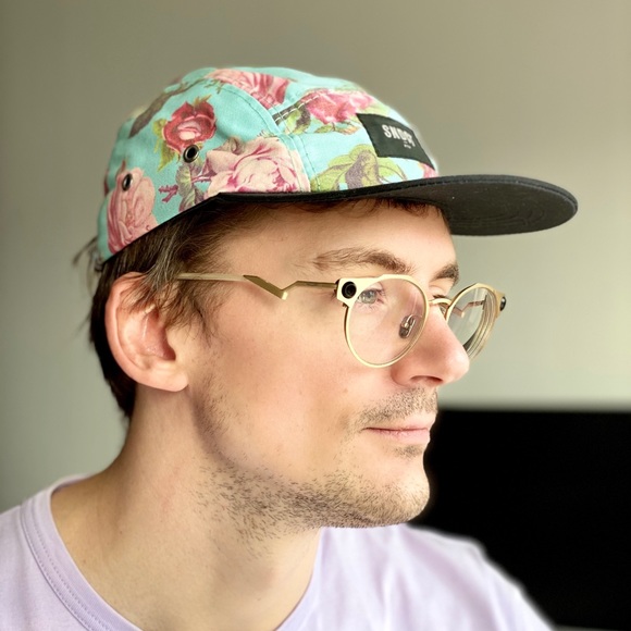 Vintage Other - Floral strapback hat